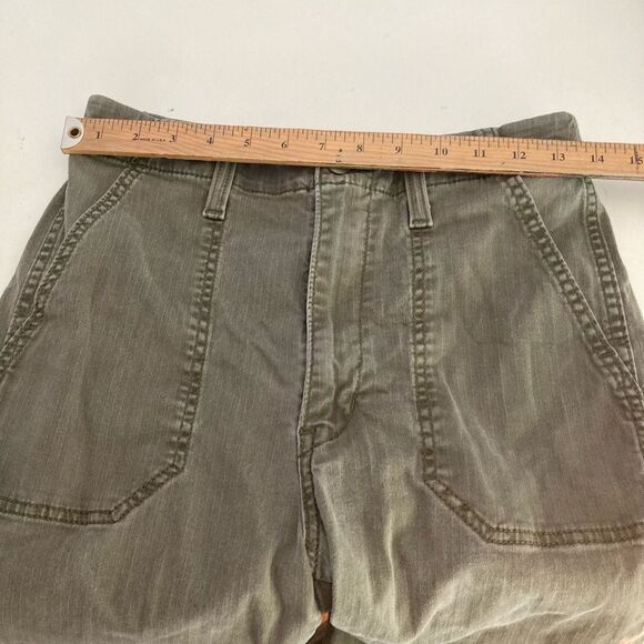 Levi Strauss green cropped high rise pants with stretch size 27 - Picture 9 of 9